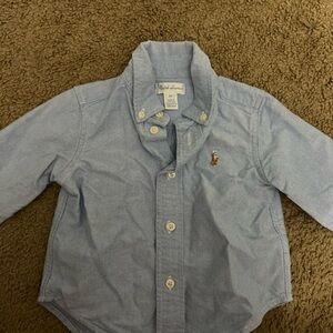 Ralph Lauren Light Blue Boys Oxford Button-Down Shirt